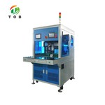 Automātiska punktmetināšanas iekārta ar rotējošu galviņu akumulatora blokam