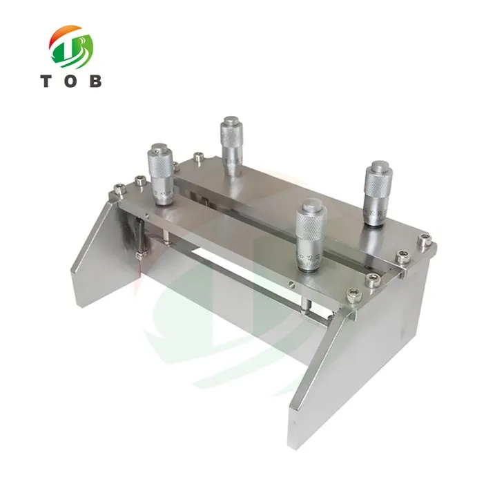 Divu asmeņu mikrometra plēves aplikators